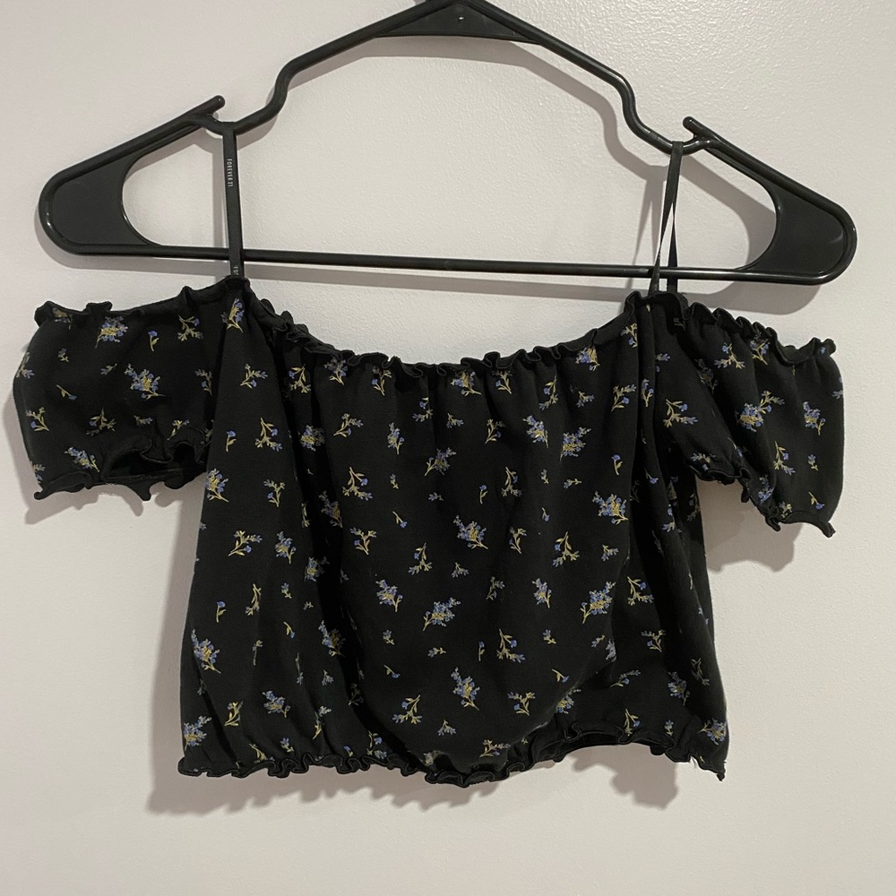 Off the shoulder crop top
